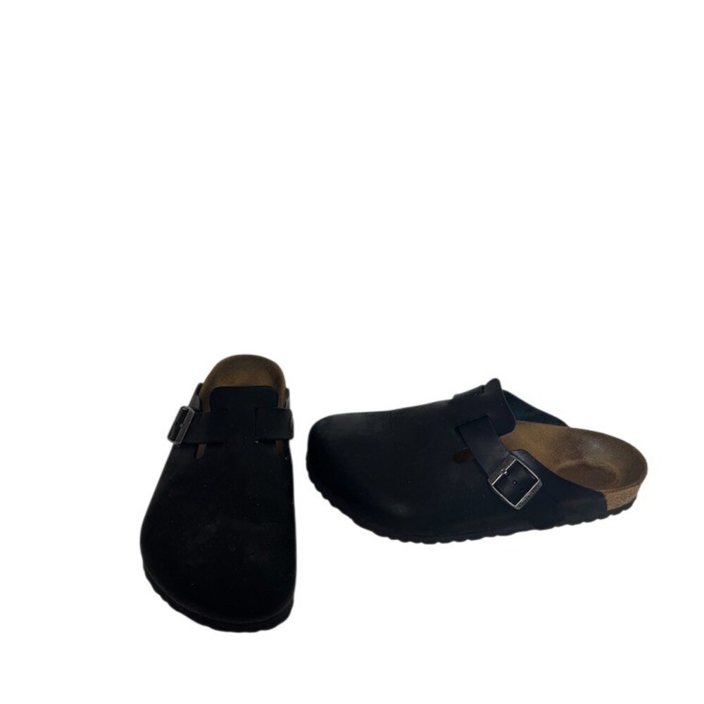 Birkenstock Boston Clog Slip-On Sandals Black Adjustable Buckle Unisex size 41
